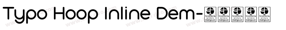 Typo Hoop Inline Dem字体转换